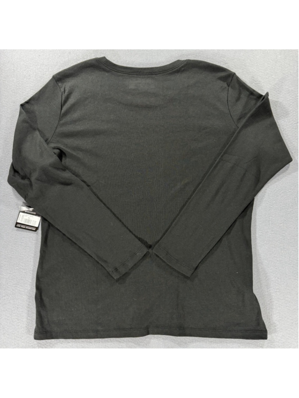 Eddie Bauer Womens Favorite Crew Tee Black Long Sleeve T-Shirt Size 2XL XXL NWT - Picture 2 of 16